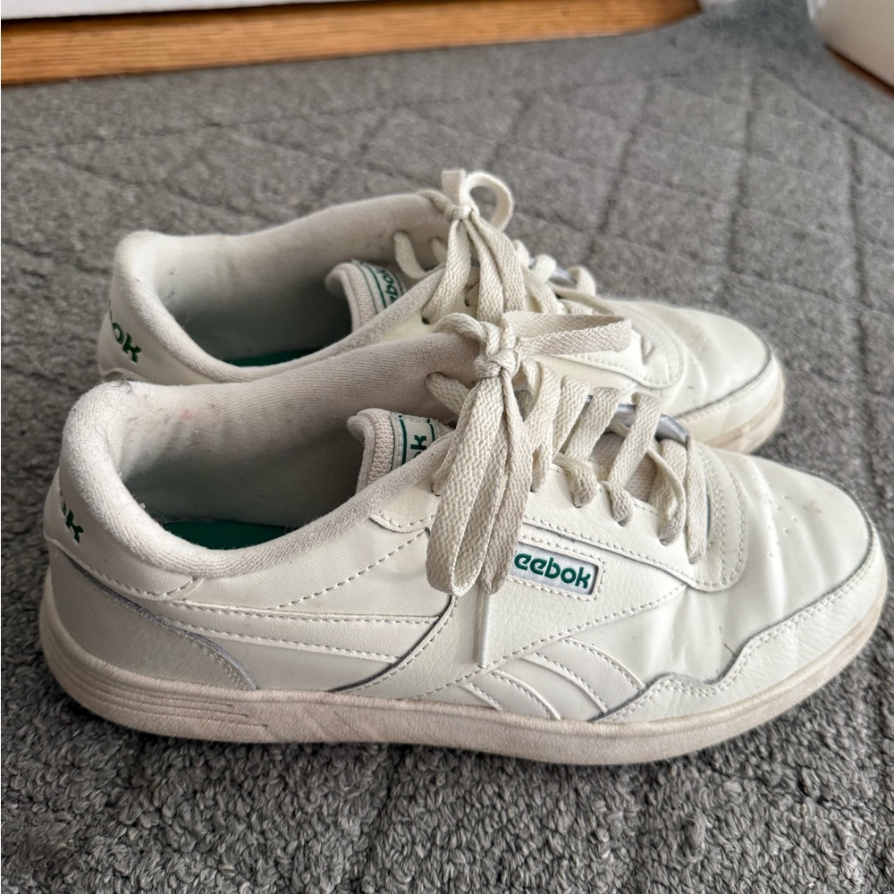 Reebok womens White and Green Sneakers